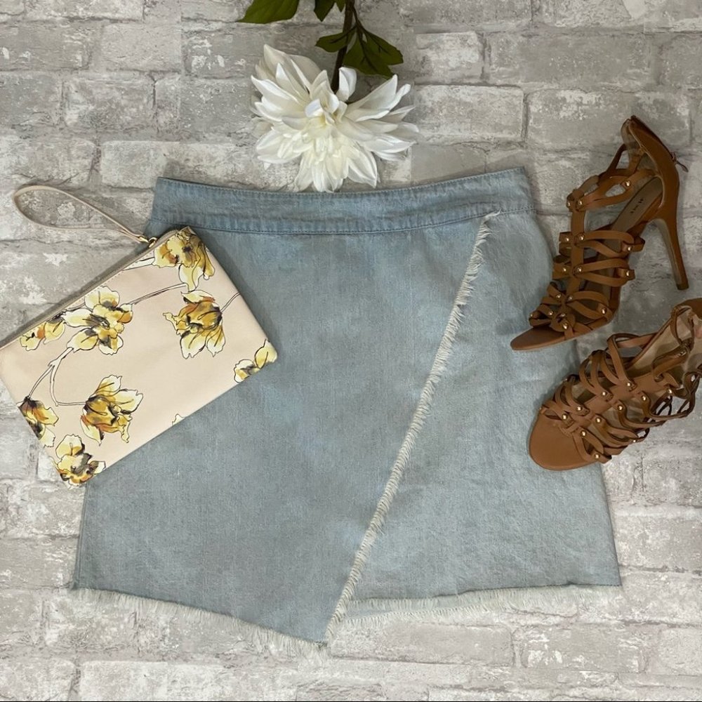 Minkpink Fringe Jean Mini Skirt 🎉HOST PICK🎉 - Picture 14 of 16